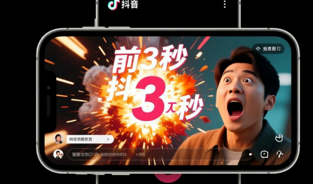 抖音视频前3秒怎么设计才能提升完播率？