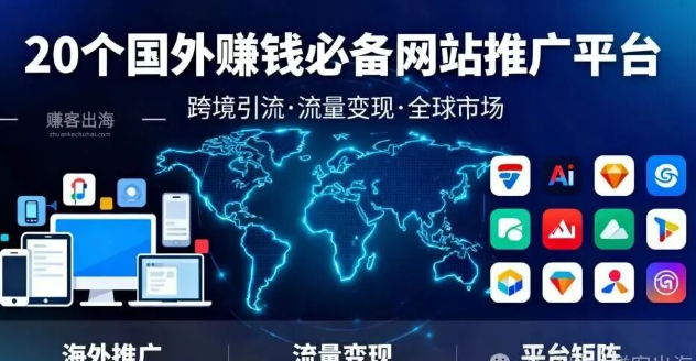 20个国外赚钱必备网站推广平台推荐