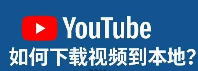 youtube怎么下载视频到本地？